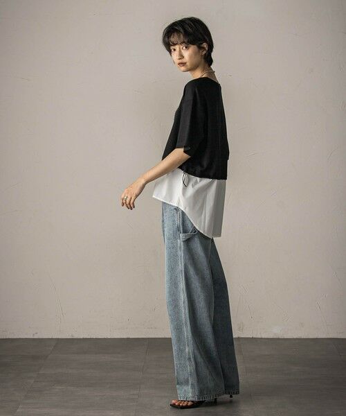 MAYSON GREY / メイソングレイ カットソー | 【WEB限定】シャツレイヤード風プルオーバー≪手洗い可能≫ | 詳細7