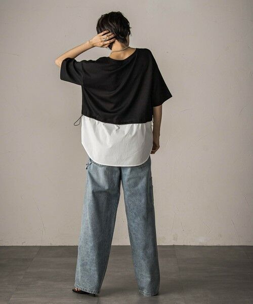 MAYSON GREY / メイソングレイ カットソー | 【WEB限定】シャツレイヤード風プルオーバー≪手洗い可能≫ | 詳細8