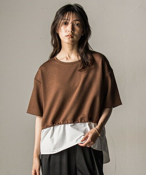 MAYSON GREY / メイソングレイ カットソー | 【WEB限定】シャツレイヤード風プルオーバー≪手洗い可能≫ | 詳細12