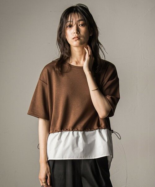 MAYSON GREY / メイソングレイ カットソー | 【WEB限定】シャツレイヤード風プルオーバー≪手洗い可能≫ | 詳細13
