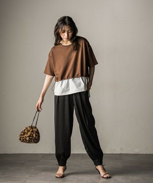 MAYSON GREY / メイソングレイ カットソー | 【WEB限定】シャツレイヤード風プルオーバー≪手洗い可能≫ | 詳細15