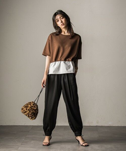 MAYSON GREY / メイソングレイ カットソー | 【WEB限定】シャツレイヤード風プルオーバー≪手洗い可能≫ | 詳細16