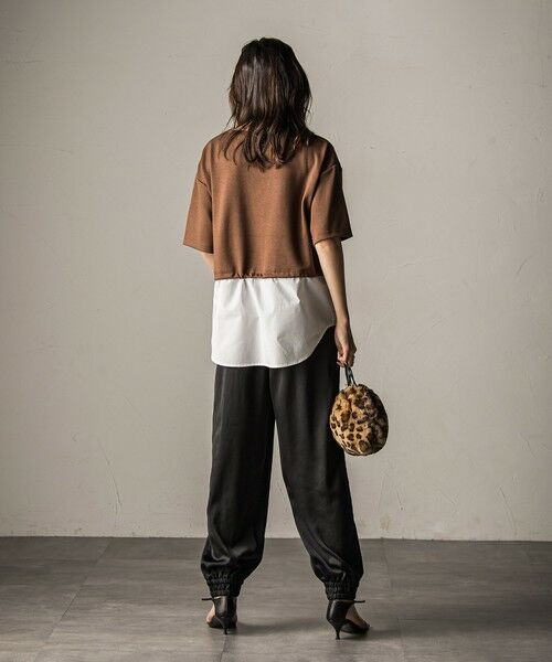 MAYSON GREY / メイソングレイ カットソー | 【WEB限定】シャツレイヤード風プルオーバー≪手洗い可能≫ | 詳細17