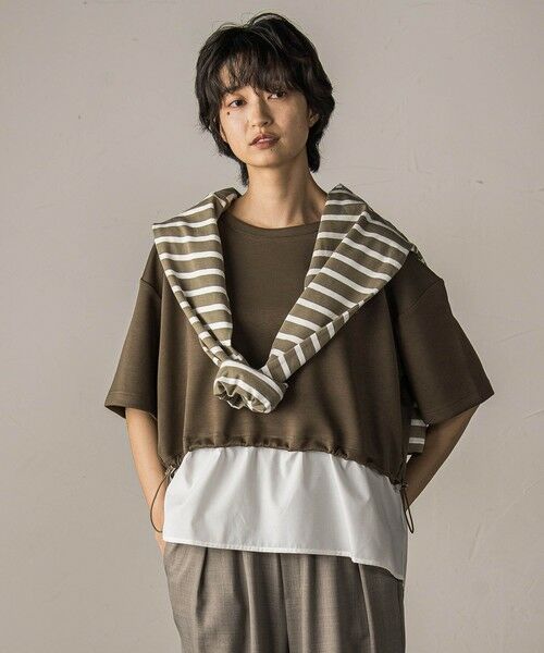 MAYSON GREY / メイソングレイ カットソー | 【WEB限定】シャツレイヤード風プルオーバー≪手洗い可能≫ | 詳細24