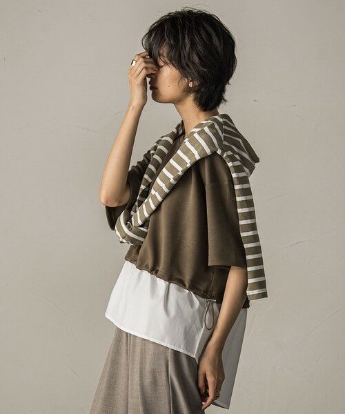 MAYSON GREY / メイソングレイ カットソー | 【WEB限定】シャツレイヤード風プルオーバー≪手洗い可能≫ | 詳細25