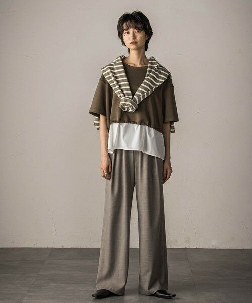 MAYSON GREY / メイソングレイ カットソー | 【WEB限定】シャツレイヤード風プルオーバー≪手洗い可能≫ | 詳細26