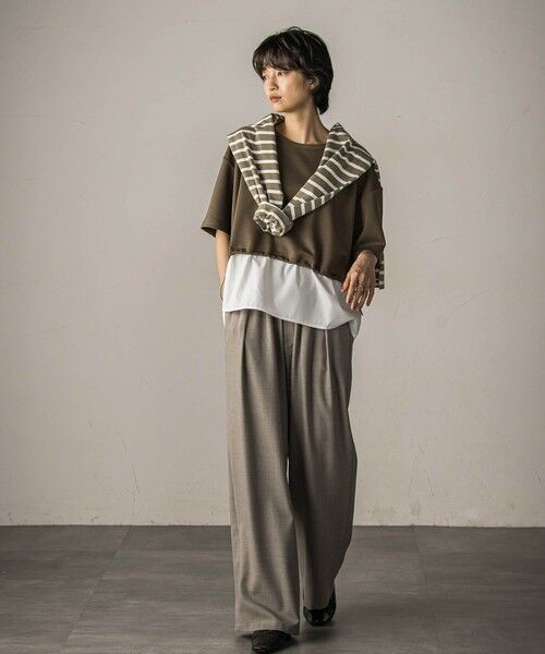 MAYSON GREY / メイソングレイ カットソー | 【WEB限定】シャツレイヤード風プルオーバー≪手洗い可能≫ | 詳細27