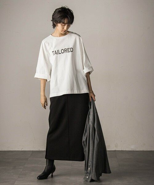 MAYSON GREY / メイソングレイ カットソー | ワイドスリーブロゴプルオーバー≪手洗い可能≫ | 詳細3