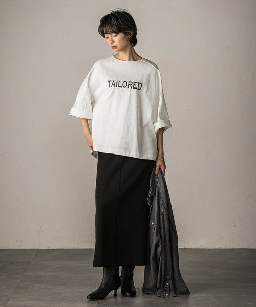 MAYSON GREY / メイソングレイ カットソー | ワイドスリーブロゴプルオーバー≪手洗い可能≫ | 詳細4