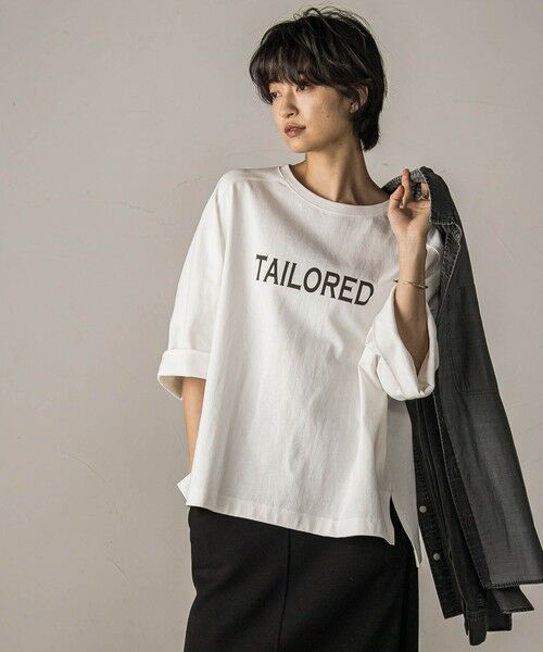 MAYSON GREY / メイソングレイ カットソー | ワイドスリーブロゴプルオーバー≪手洗い可能≫ | 詳細2