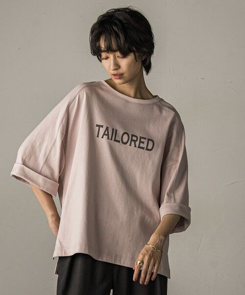 MAYSON GREY / メイソングレイ カットソー | ワイドスリーブロゴプルオーバー≪手洗い可能≫ | 詳細13