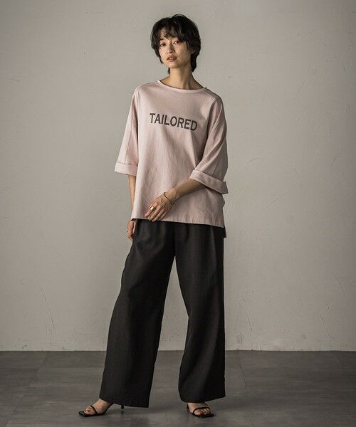 MAYSON GREY / メイソングレイ カットソー | ワイドスリーブロゴプルオーバー≪手洗い可能≫ | 詳細15