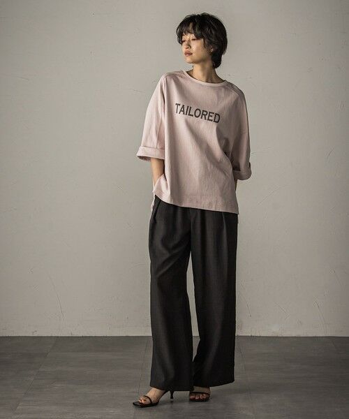 MAYSON GREY / メイソングレイ カットソー | ワイドスリーブロゴプルオーバー≪手洗い可能≫ | 詳細16