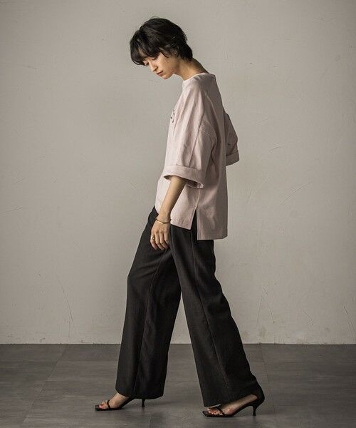 MAYSON GREY / メイソングレイ カットソー | ワイドスリーブロゴプルオーバー≪手洗い可能≫ | 詳細17