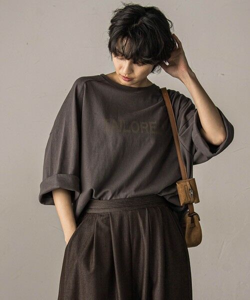 MAYSON GREY / メイソングレイ カットソー | ワイドスリーブロゴプルオーバー≪手洗い可能≫ | 詳細19