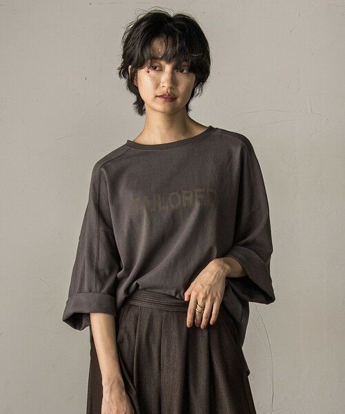 MAYSON GREY / メイソングレイ カットソー | ワイドスリーブロゴプルオーバー≪手洗い可能≫ | 詳細21