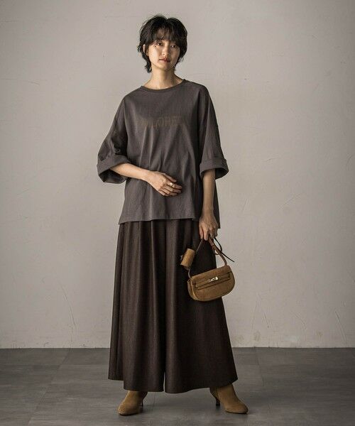 MAYSON GREY / メイソングレイ カットソー | ワイドスリーブロゴプルオーバー≪手洗い可能≫ | 詳細22