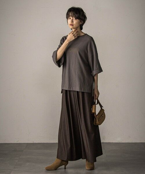 MAYSON GREY / メイソングレイ カットソー | ワイドスリーブロゴプルオーバー≪手洗い可能≫ | 詳細23