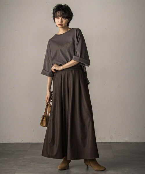 MAYSON GREY / メイソングレイ カットソー | ワイドスリーブロゴプルオーバー≪手洗い可能≫ | 詳細24