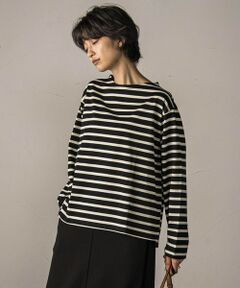 MAYSON GREY / メイソングレイ カットソー | 【WEB限定】ボーダーロングTシャツ≪洗濯機で洗える≫