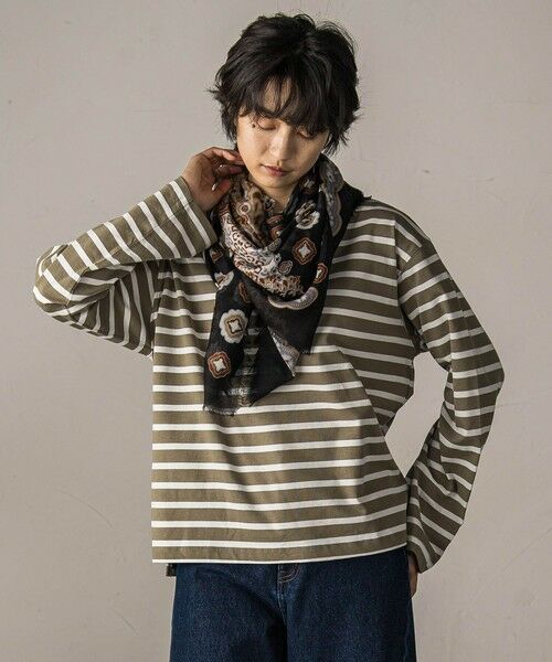 MAYSON GREY / メイソングレイ カットソー | 【WEB限定】ボーダーロングTシャツ≪洗濯機で洗える≫ | 詳細2