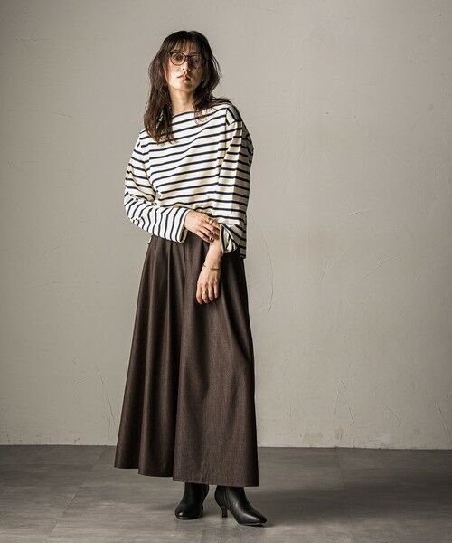 MAYSON GREY / メイソングレイ カットソー | 【WEB限定】ボーダーロングTシャツ≪洗濯機で洗える≫ | 詳細15