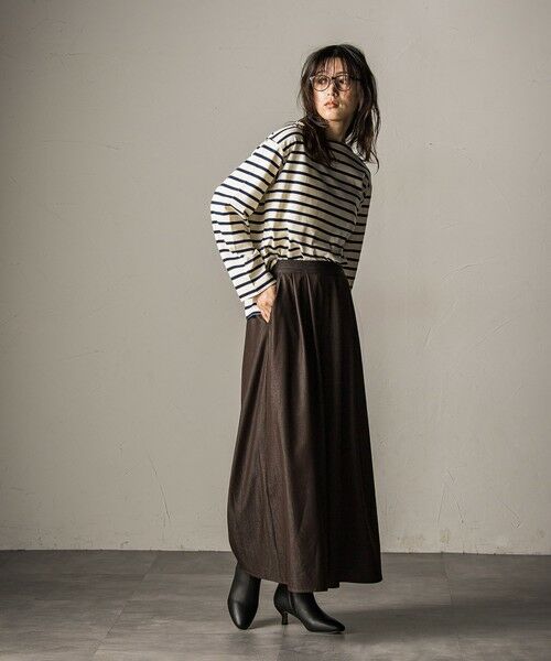 MAYSON GREY / メイソングレイ カットソー | 【WEB限定】ボーダーロングTシャツ≪洗濯機で洗える≫ | 詳細17