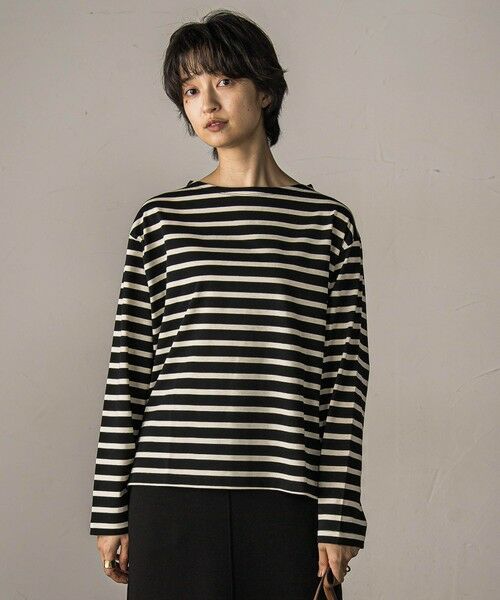 MAYSON GREY / メイソングレイ カットソー | 【WEB限定】ボーダーロングTシャツ≪洗濯機で洗える≫ | 詳細22