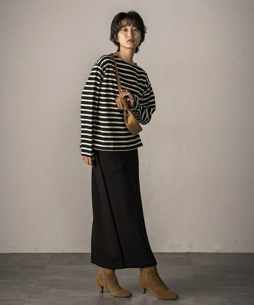 MAYSON GREY / メイソングレイ カットソー | 【WEB限定】ボーダーロングTシャツ≪洗濯機で洗える≫ | 詳細26