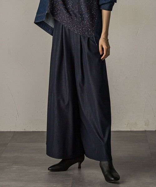 MAYSON GREY / メイソングレイ その他パンツ | 【新色追加】フレアヘムキュロットパンツ≪洗濯機で洗える≫ | 詳細1
