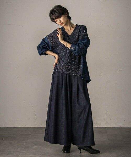 MAYSON GREY / メイソングレイ その他パンツ | 【新色追加】フレアヘムキュロットパンツ≪洗濯機で洗える≫ | 詳細5