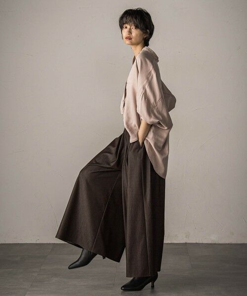 MAYSON GREY / メイソングレイ その他パンツ | 【新色追加】フレアヘムキュロットパンツ≪洗濯機で洗える≫ | 詳細22