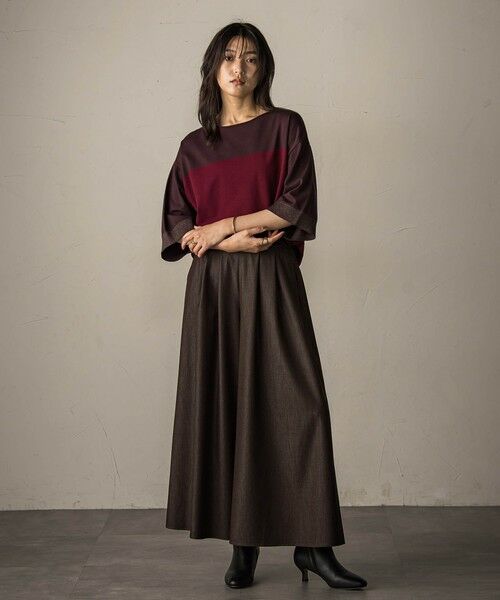 MAYSON GREY / メイソングレイ その他パンツ | 【新色追加】フレアヘムキュロットパンツ≪洗濯機で洗える≫ | 詳細25