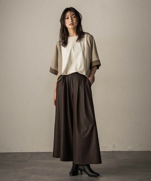 MAYSON GREY / メイソングレイ その他パンツ | 【新色追加】フレアヘムキュロットパンツ≪洗濯機で洗える≫ | 詳細26