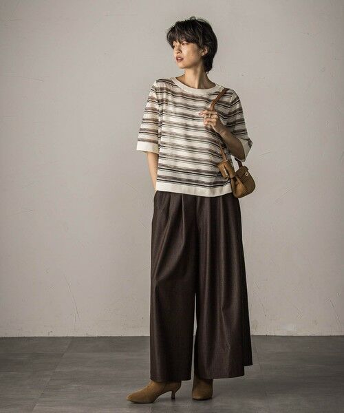 MAYSON GREY / メイソングレイ その他パンツ | 【新色追加】フレアヘムキュロットパンツ≪洗濯機で洗える≫ | 詳細27