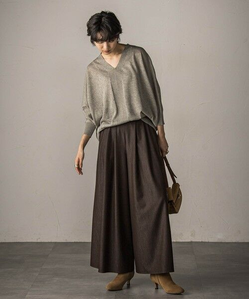 MAYSON GREY / メイソングレイ その他パンツ | 【新色追加】フレアヘムキュロットパンツ≪洗濯機で洗える≫ | 詳細28