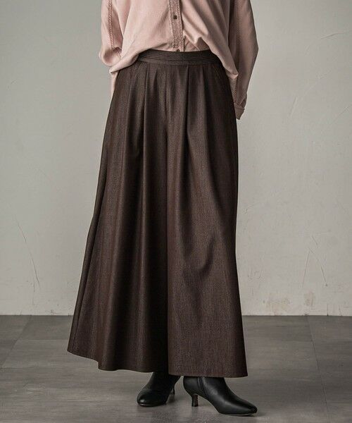 MAYSON GREY / メイソングレイ その他パンツ | 【新色追加】フレアヘムキュロットパンツ≪洗濯機で洗える≫ | 詳細16