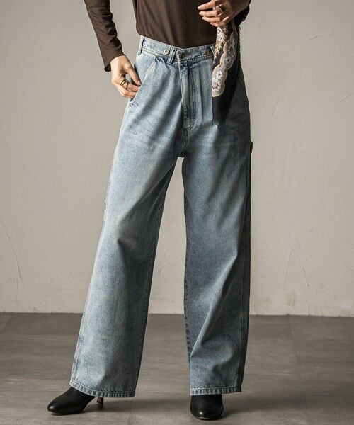 MAYSON GREY / メイソングレイ その他パンツ | 2WAYウエストペインターデニムパンツ≪洗濯機で洗える≫ | 詳細1