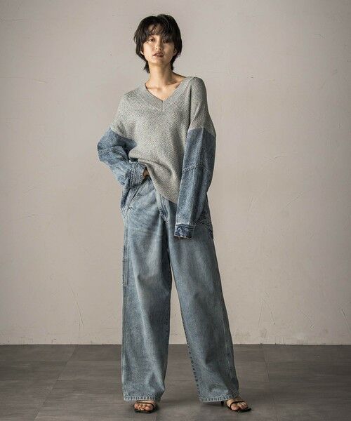MAYSON GREY / メイソングレイ その他パンツ | 2WAYウエストペインターデニムパンツ≪洗濯機で洗える≫ | 詳細16