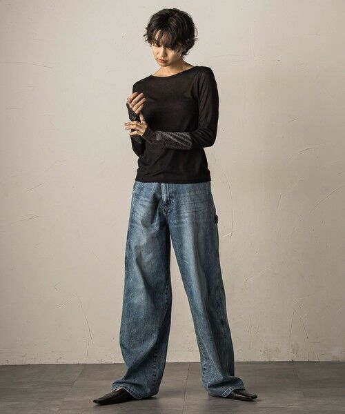 MAYSON GREY / メイソングレイ その他パンツ | 2WAYウエストペインターデニムパンツ≪洗濯機で洗える≫ | 詳細17