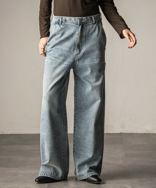MAYSON GREY / メイソングレイ その他パンツ | 2WAYウエストペインターデニムパンツ≪洗濯機で洗える≫ | 詳細4