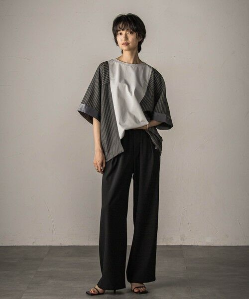 MAYSON GREY / メイソングレイ その他パンツ | 【一瞬で楽とキレイを叶える】イージーワイドパンツ≪手洗い可能/セットアップ対応≫ | 詳細9