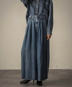 MAYSON GREY / メイソングレイ その他パンツ | バイオシルクデニムフレアパンツ≪洗濯機で洗える/セットアップ対応≫
