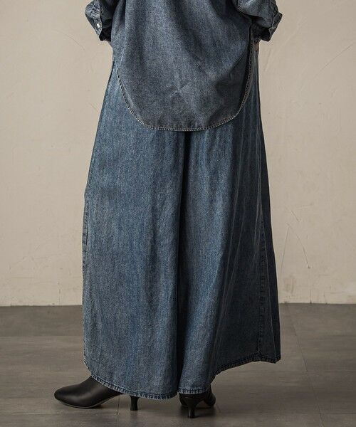 MAYSON GREY / メイソングレイ その他パンツ | バイオシルクデニムフレアパンツ≪洗濯機で洗える/セットアップ対応≫ | 詳細3