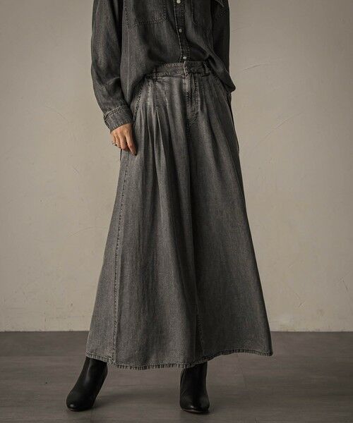 MAYSON GREY / メイソングレイ その他パンツ | バイオシルクデニムフレアパンツ≪洗濯機で洗える/セットアップ対応≫ | 詳細13