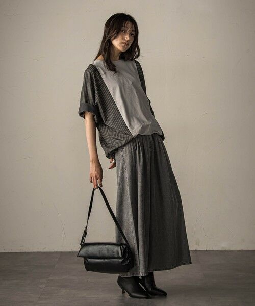 MAYSON GREY / メイソングレイ その他パンツ | バイオシルクデニムフレアパンツ≪洗濯機で洗える/セットアップ対応≫ | 詳細21