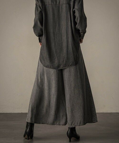 MAYSON GREY / メイソングレイ その他パンツ | バイオシルクデニムフレアパンツ≪洗濯機で洗える/セットアップ対応≫ | 詳細14