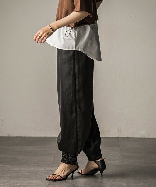 MAYSON GREY / メイソングレイ その他パンツ | 【WEB限定】サテンジョガーパンツ≪手洗い可能≫ | 詳細2