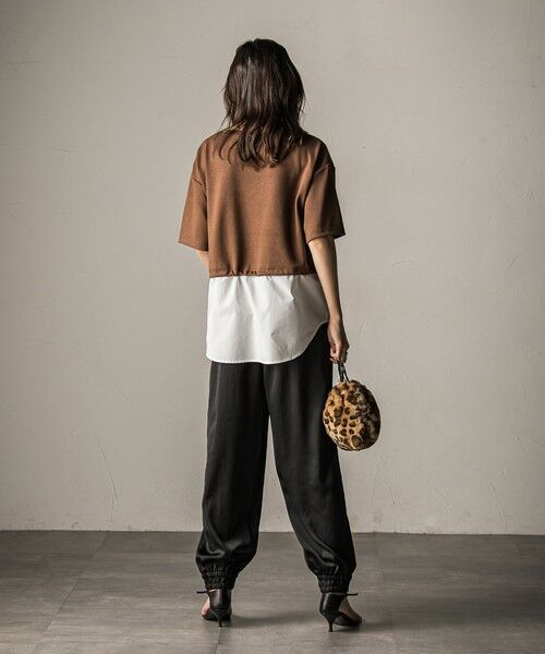 MAYSON GREY / メイソングレイ その他パンツ | 【WEB限定】サテンジョガーパンツ≪手洗い可能≫ | 詳細7