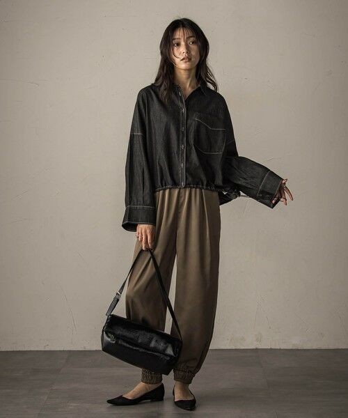 MAYSON GREY / メイソングレイ その他パンツ | 【WEB限定】サテンジョガーパンツ≪手洗い可能≫ | 詳細13